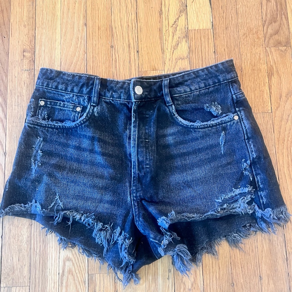 Zara black Jean cutoff shorts
